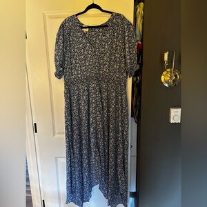 Hayden Navy Floral Midi Dress